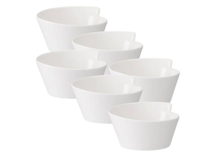 Villeroy & Boch Geschirr-Set New Wave Rice bowl 0,35 l Set6, Premium Porcelain