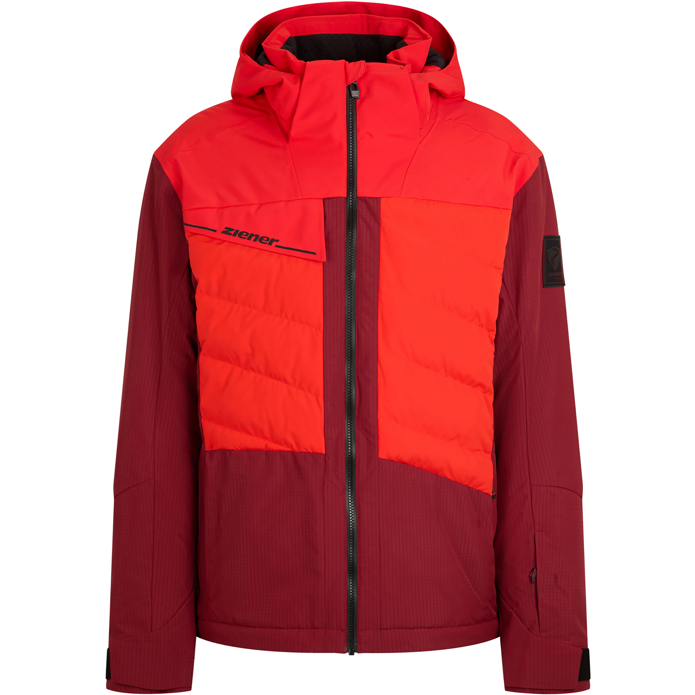 Ziener Tidal-Z Herren Kunstfaserjacke rot Größe XXL Skifahren Elastisch Wasserabweisend