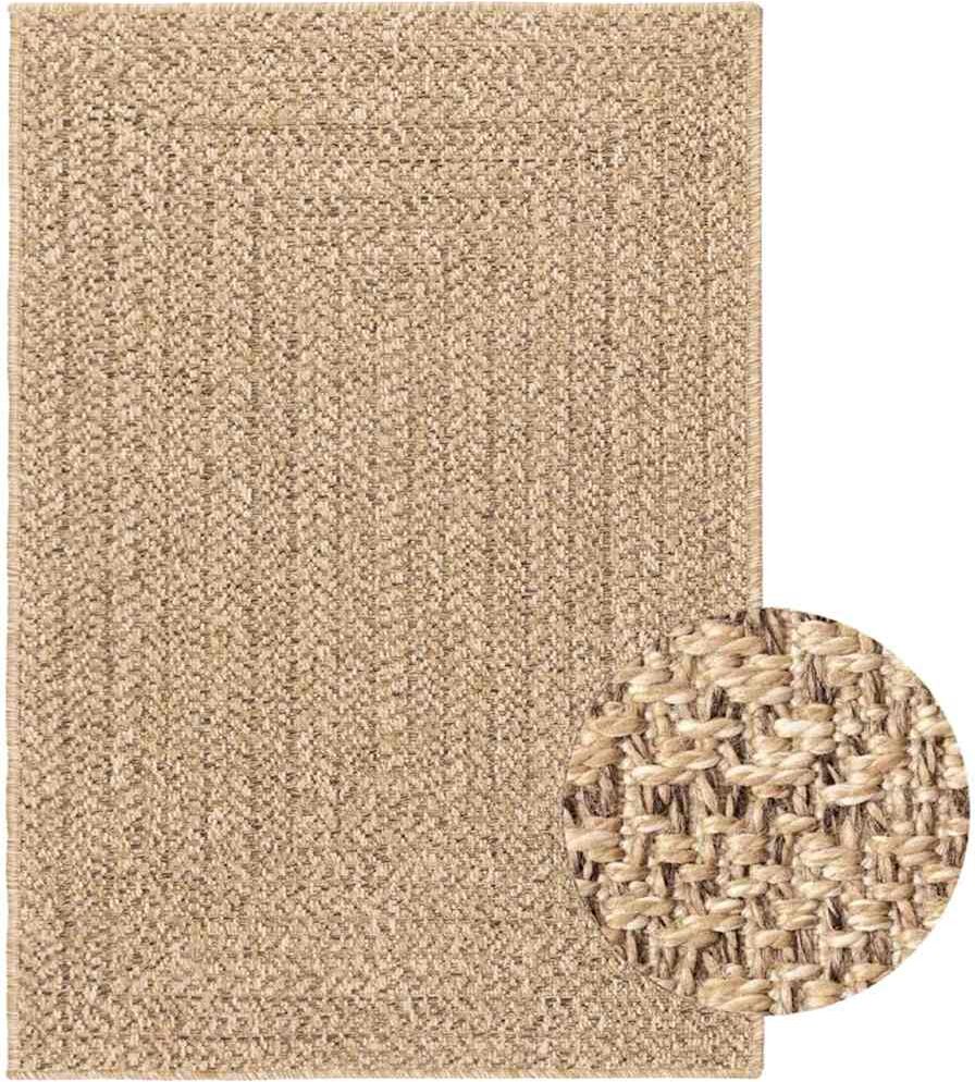 vidaXL Tapis ZIZUR 160x230 cm aspect de jute intérieur et extérieur