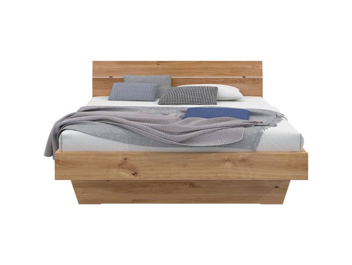 Bett Reto Natur Wildeiche Massivholz 160 x 200 cm - Bett