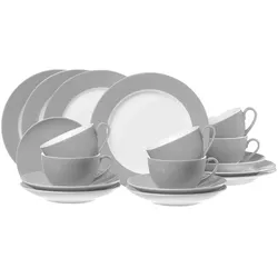 Ritzenhoff & Breker DOPPIO Grau Kaffeeservice 18-teilig