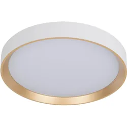 Näve LED Deckenleuchte "RIO" Ø: 38,3cm weiß/gold