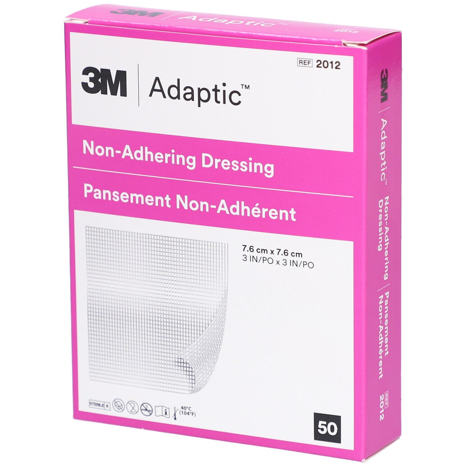 Adaptic 7,6x7,6 cm feuchte Wundauflage 50 St Verband