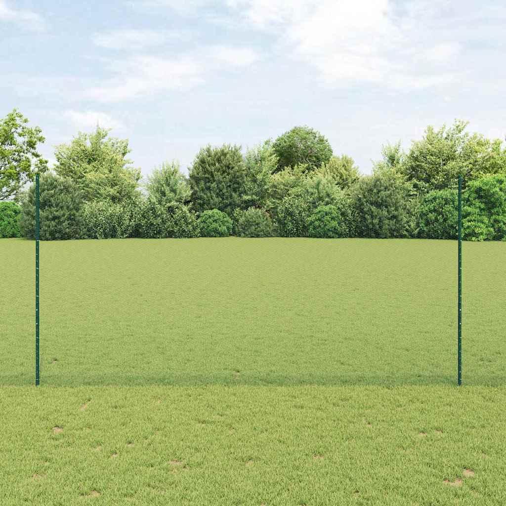 Zaun mit Pfosten Grün