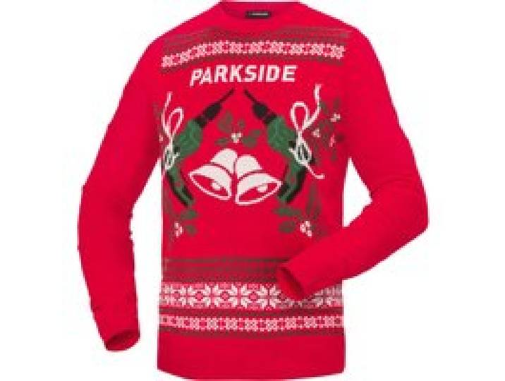 PARKSIDE® Pull-over de Noël pour homme (rouge, XL)