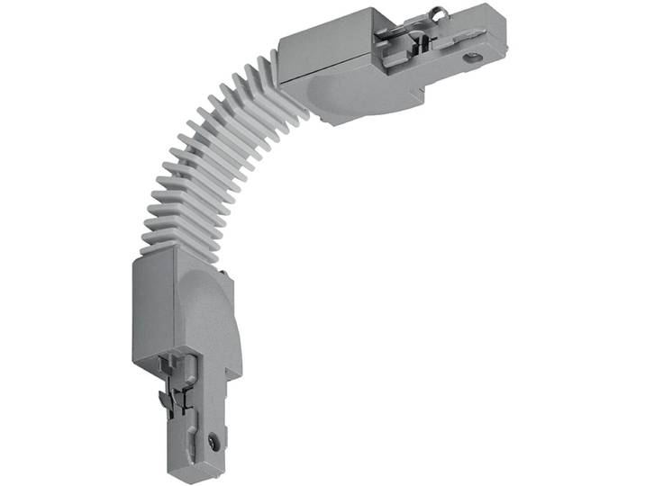 Spanningsrail Doorverbinder - Trion Dual - Flexibele Connector - 2 Fase - Mat Titaan