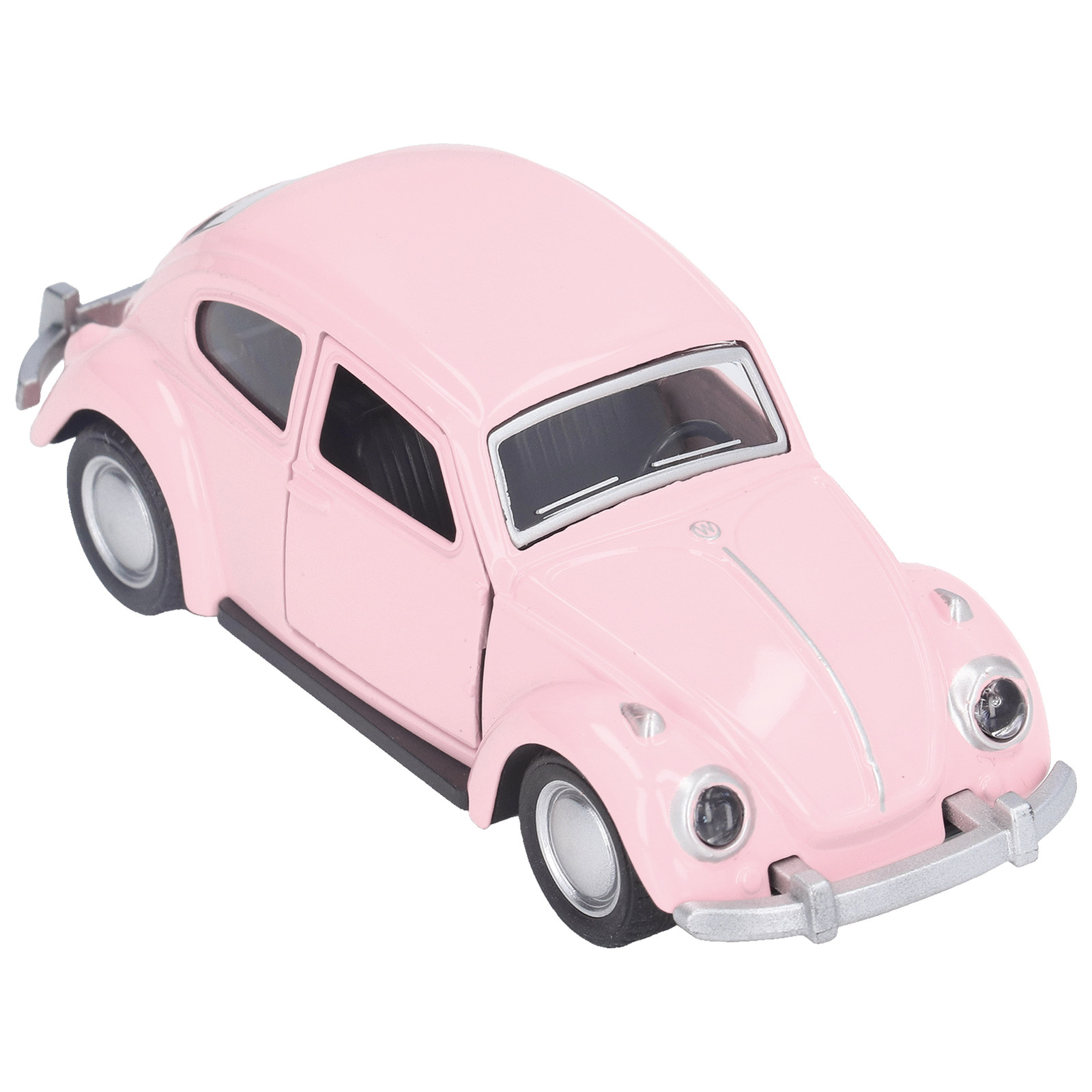 Cocosity Metalen modelauto Vintage trekauto Lichtroze 1:36