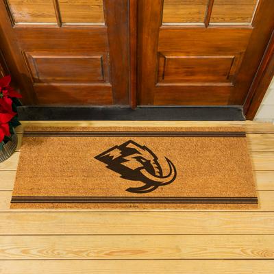 Evergreen Utah Hockey Club Monochrome Indoor/Outdoor Coir Door Mat