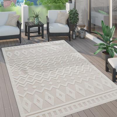 Paco Home Indoor & Outdoor Rug With Geometric Trellis High-Low Pattern