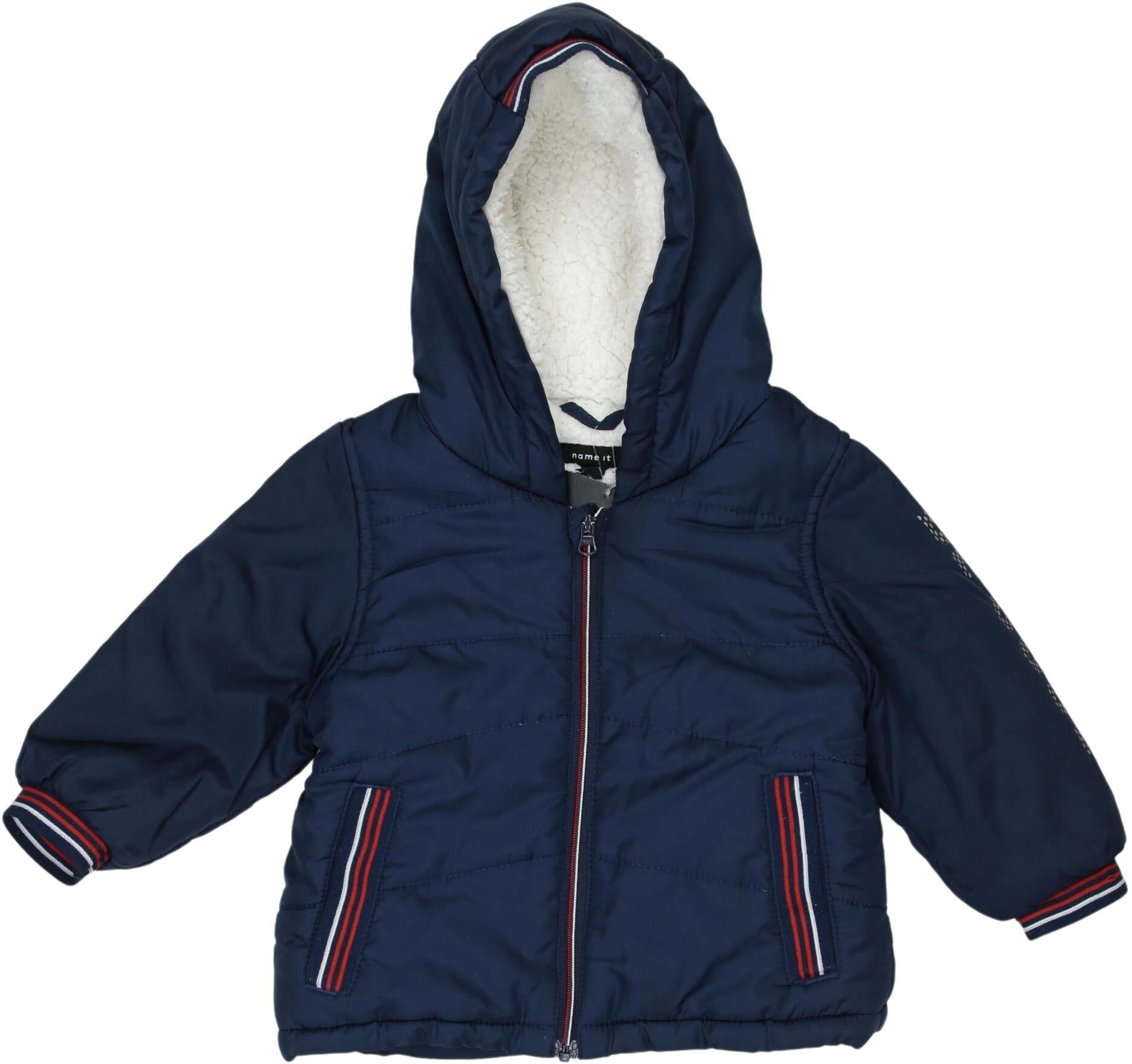 name it Jungen Jacke oder Mantel, Marineblau, Gr. EU 74, Synthetik - Second Hand