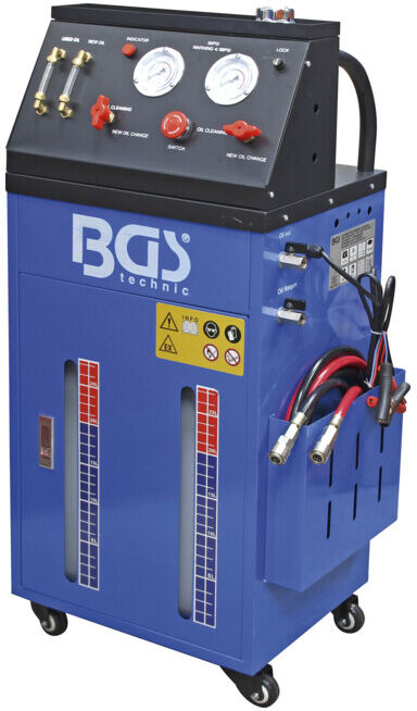 BGS Appareil de vidange et nettoyage d’huile de boîte automatique avec kit d’adaptateurs ; BGS technic (7082)