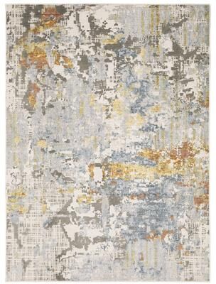 Style Haven Caldon Contemporary Abstract Gray Area Rug