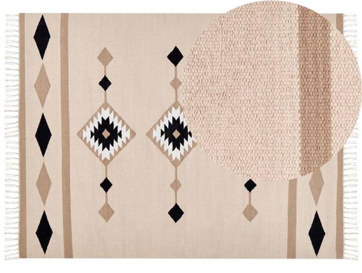 Tapis kilim en coton 160 x 230 cm multicolore BERDIK