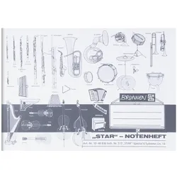 Baier & Schneider, Heft + Block, Notenheft (A5)