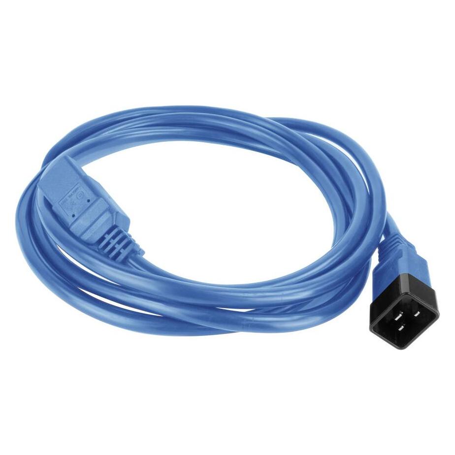 ACT Powercord C20 - C21 IEC60320 blue 3 m (3 m) (AK5369)