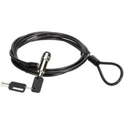 Conceptronic CUSTODIO02BNM Laptop-Schloss mit Schlüssel, Nano-Sicherheitsslot, Master-Key-System kompatibel, 1,8 m