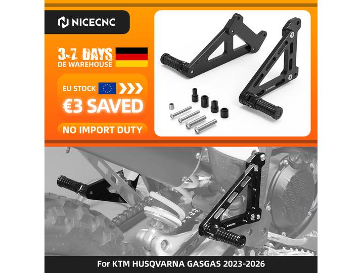 NICECNC pour KTM EXC 300 2024 2025, repose-pieds passager, ensemble de supports de repose-pieds pour KTM EXC-F 350 SX 125 SXF 450 XCW XCF-W XW-F XC XCF