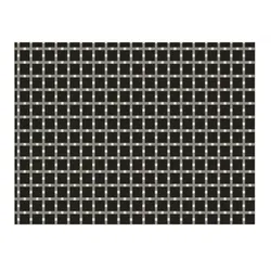 Packung mit 500 einzelnen Tischdecken aus dekoriertem Papier, schwarze Quadrate, 28 x 40,5, Offsetdruck, 80 g