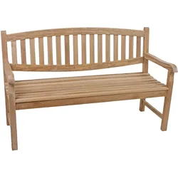 Gartenbank Echtholz Teak 3-Sitzer Lombok