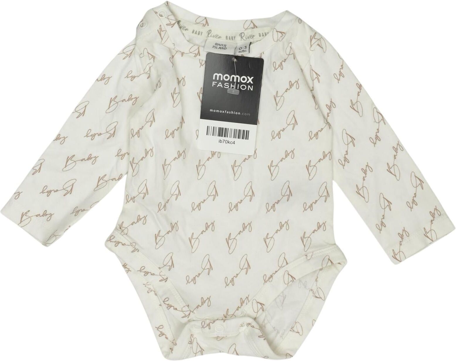 River Island Jungen Strampler, Cremeweiß, Gr. EU 62, Baumwolle - Second Hand