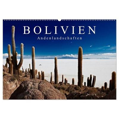 Bolivien Andenlandschaften 'CH-Version' (Wandkalender 2027 DIN A2 quer), CALVENDO Monatskalender