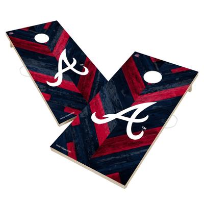 Skip's Garage Atlanta Braves MLB Cornhole Board Set