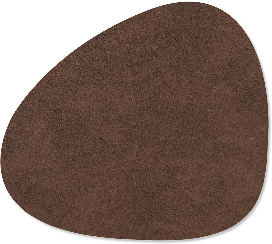 Lind DNA Tovaglietta Nupo Curve Dark Brown 24x28 cm