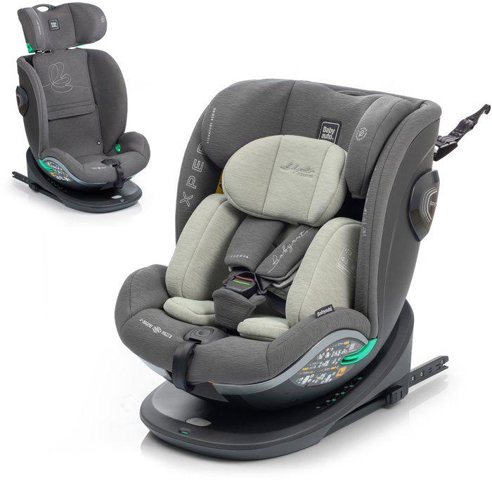 Autositz Babyauto Xperta Gruppe 0/1/2/3, 40-150 cm, I-Size, Drehfunktion, Neigungsverstellung, Mit Sitzverkleinerer, Olive