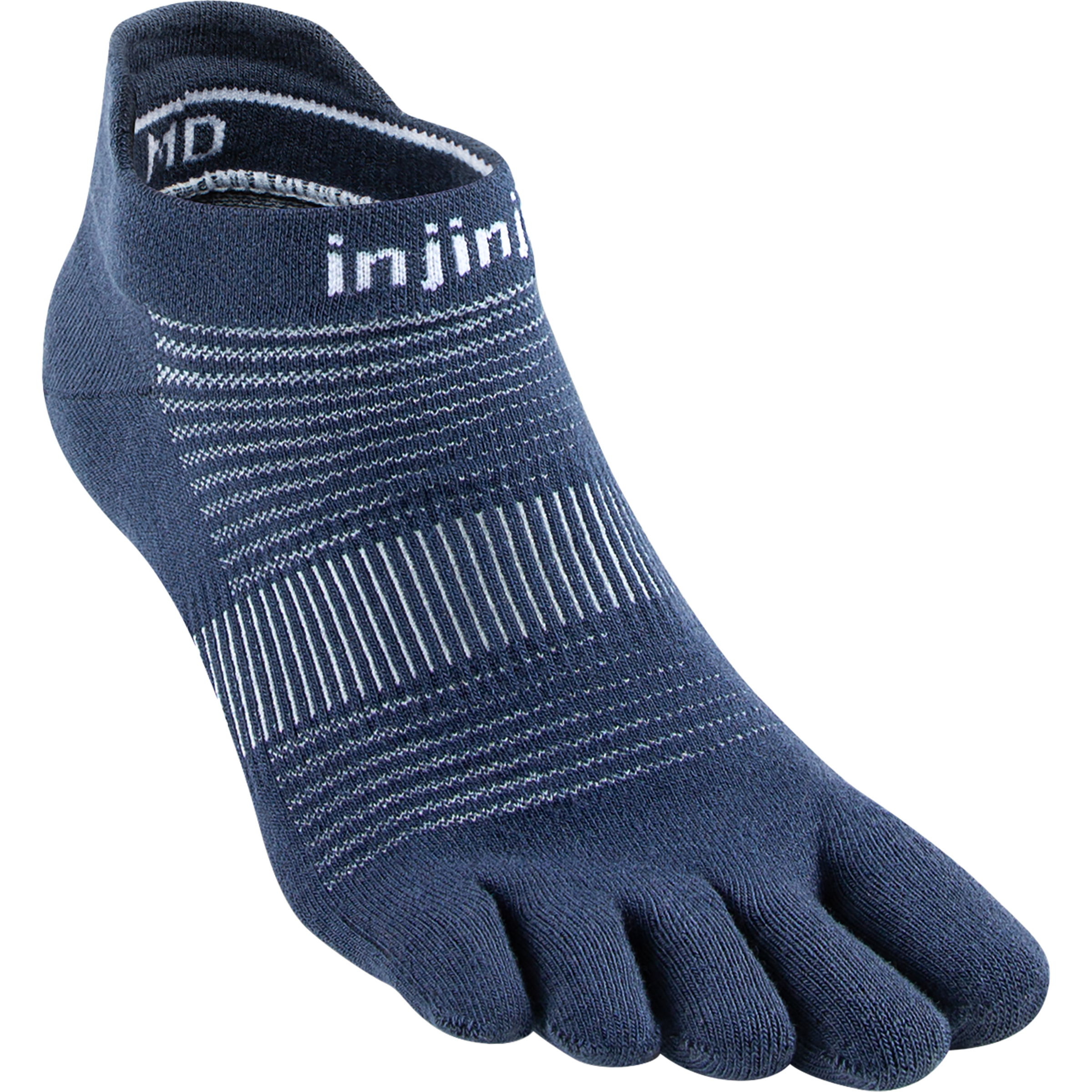 Injinji Run Lightweight No-Show Laufsocken blau Größe 37 Laufen | Trailrunning Elastisch