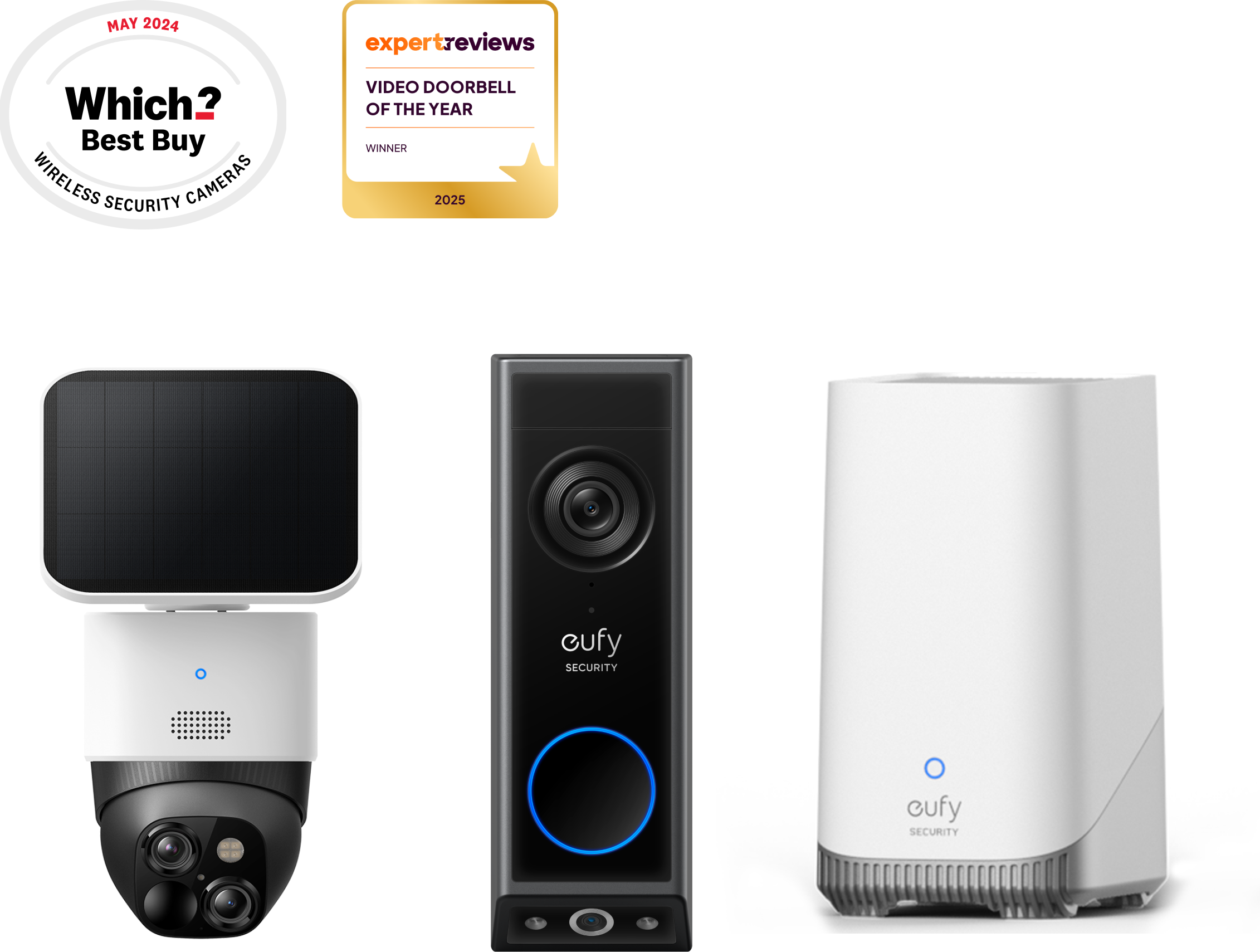 eufy SoloCam S340 + Video Doorbell E340 + HomeBase S380 bundle