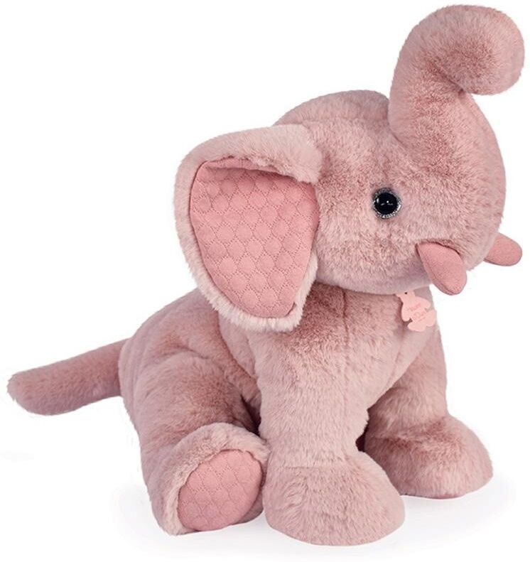 Peluche Les Preppy Chics éléphant rose poudré 45 cm - Histoire d'Ours