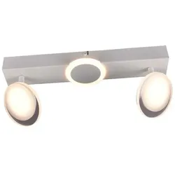BRILLIANT Lampe, Meriza LED Spotbalken 2flg weiß, 2x LED integriert, 7W LED integriert, (900lm, 3000K), Köpfe schwenkbar