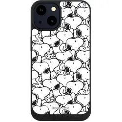 Nivocase Handyhülle für Apple iPhone 14 Hülle NIVOpure Case Schwarz Muster Peanuts Snoopy (Apple iPhone 14), Smartphone Hülle, Schwarz