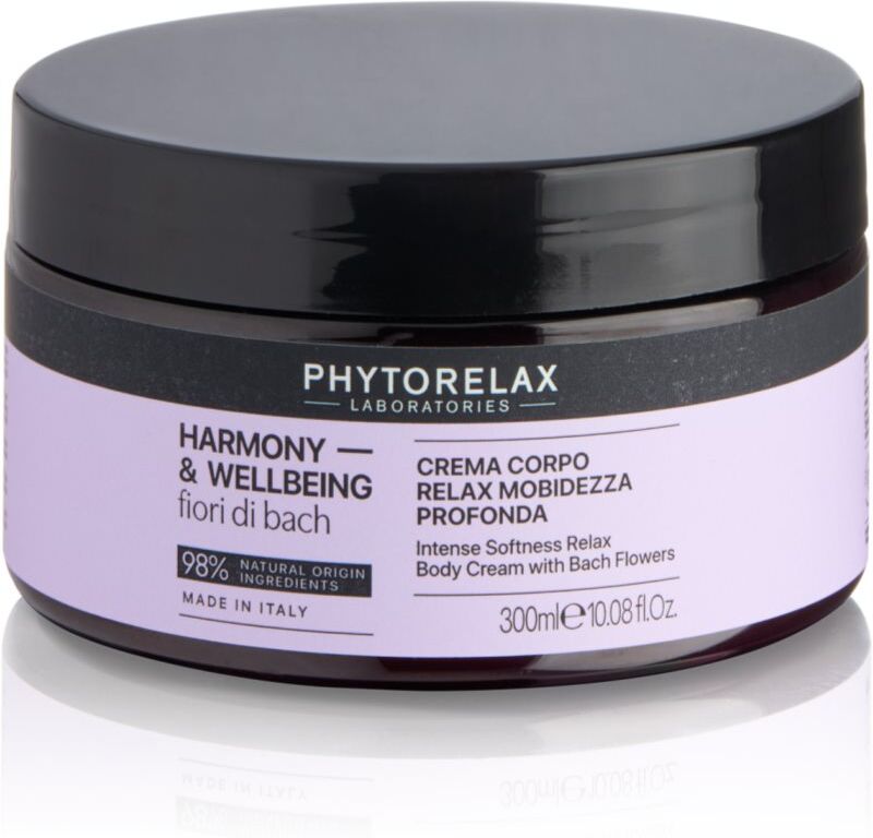 Phytorelax Laboratories Fiori di Bach crème pour le corps nourrissante pour se relaxer 300 ml