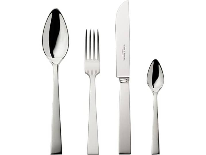Robbe & Berking Riva 4 stuks. Menubestek (150 g massief verzilverd)