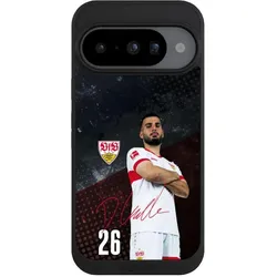 Nivocase Handyhülle für Google Pixel 10 Hülle NIVOpure Case Schwarz Offizielles Lizenzprodukt VfB Stuttgart (Google Pixel 10), Smartphone Hülle, Schwarz