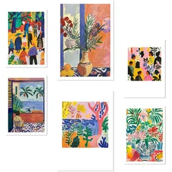 POSTER Set Mit 6 Dekoratives Matisse-Blatt A3 & A4 Rahmenlos