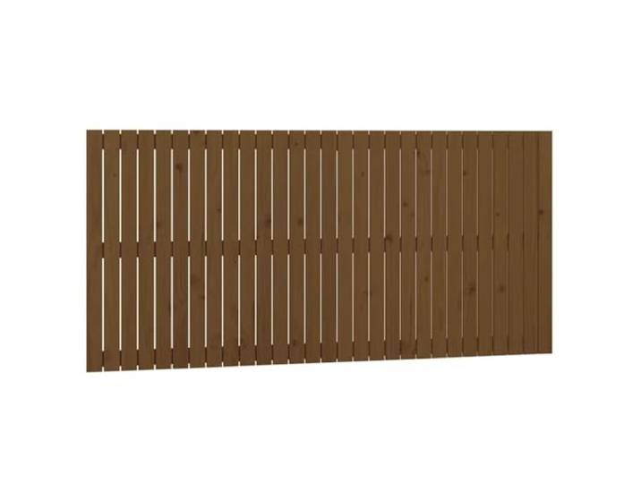 Wandmontage Kopfteil Honigbraun 185x3x90 cm Massivholz Kiefer Bett-Kopfteil