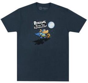 Dog Man Reading Gives You Superpowers Unisex Tee-Shirt: X-Large