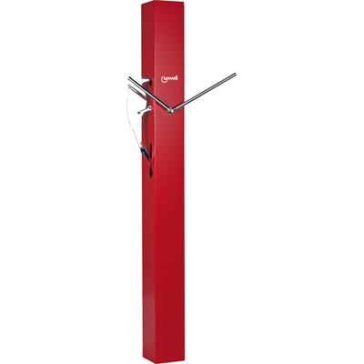 Wanduhr LOWELL, rot, B/H/L: 6cm x 65cm, Wanduhren, Wanduhr
