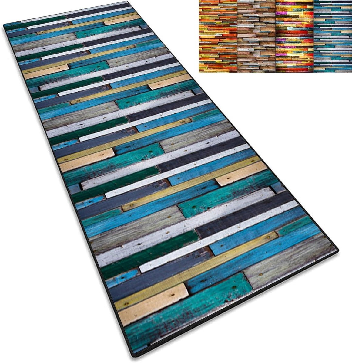 Gangloper Tapijt met Abstract Patroon - Wasbare Microfibre Vloerkleed Loper - 100 x 160 cm