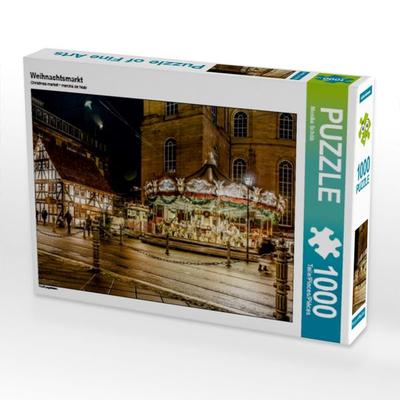 CALVENDO Puzzle Weihnachtsmarkt | 1000 Teile Lege-Größe 64x48cm Foto-Puzzle für glückliche Stunden
