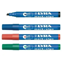 Permanentmarker blau Strich-B.2-6mm wasserfest LYRA