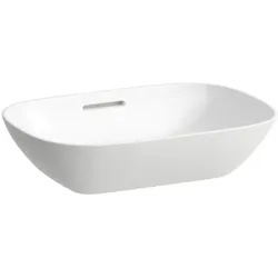 LAUFEN INO Waschtisch Schale 8123020001091, 50x36cm, ohne Hahnloch, mit Überl., Saphirkeramik
