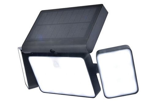 Lutec Tuda Solar Wandlamp - Zwart