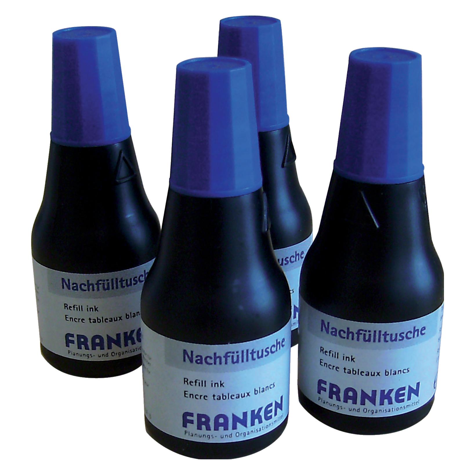 Franken Nachfülltusche für Marker und Jumbo-Marker (Blau, 4 Stk.) (Z1911 03)
