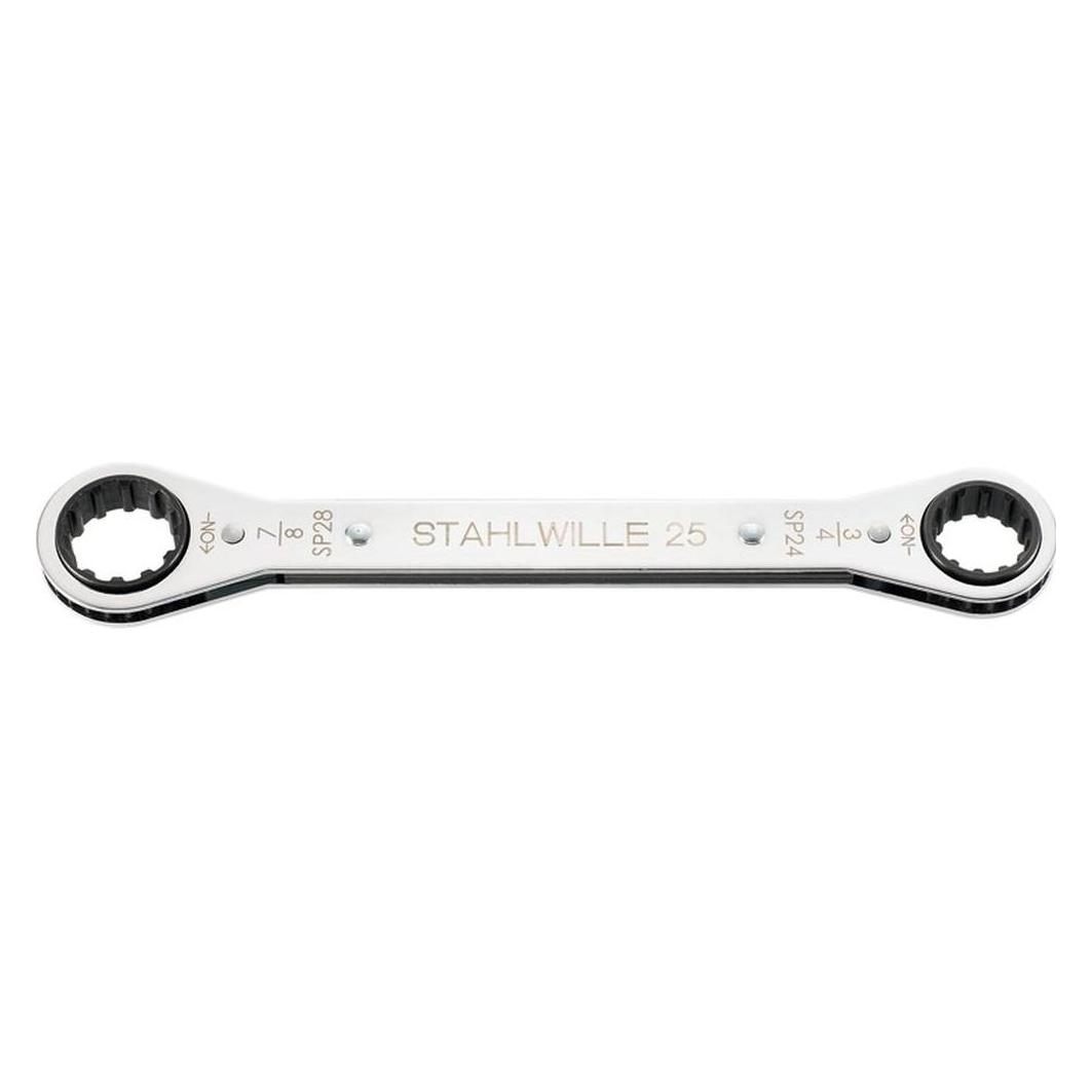 Stahlwille 25aSP Spline-Drive-Ratschenringschlüssel 16 x 18 Spline Grö (1/2") (41571618)