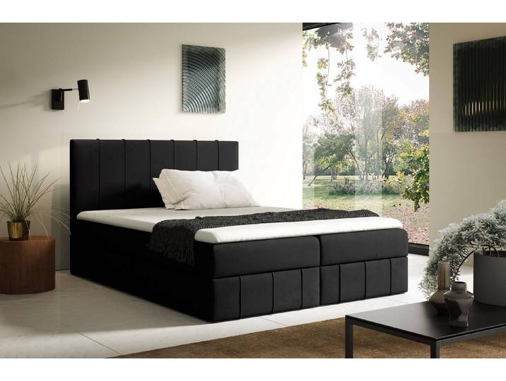 yourhouse24 Boxbett John (Bonell-Matratze und Topper), mit zwei Bettkästen