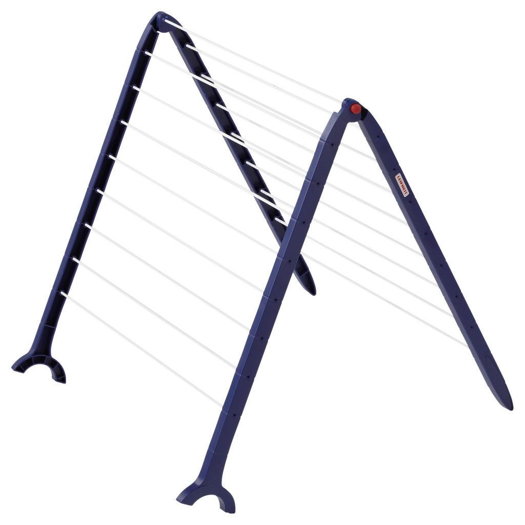 Leifheit Standtrockner , Blau, Weiss , Metall, Kunststoff , 67x66.5x69 cm , klappbar, platzsparend, rostfrei , Haushalt & Reinigung, Wäschepflege, Wäscheständer