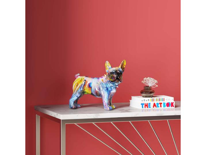 Dekofigur Frenchie 24 x 22 x 12cm Multicolor/Multicolor